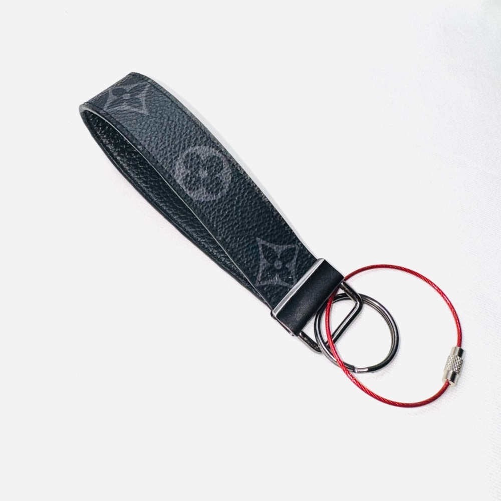 Lv Black Eclipse Monogram Keychain Key Holder - image 2